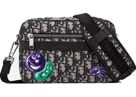 dior and kenny scharf safari messenger bag|DIOR.